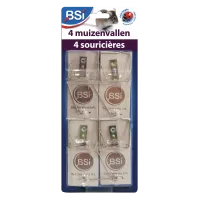 4 houten muizenvallen