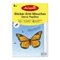 Aeroxon Sticker Anti-Mouches | Décor papillon 4pc.