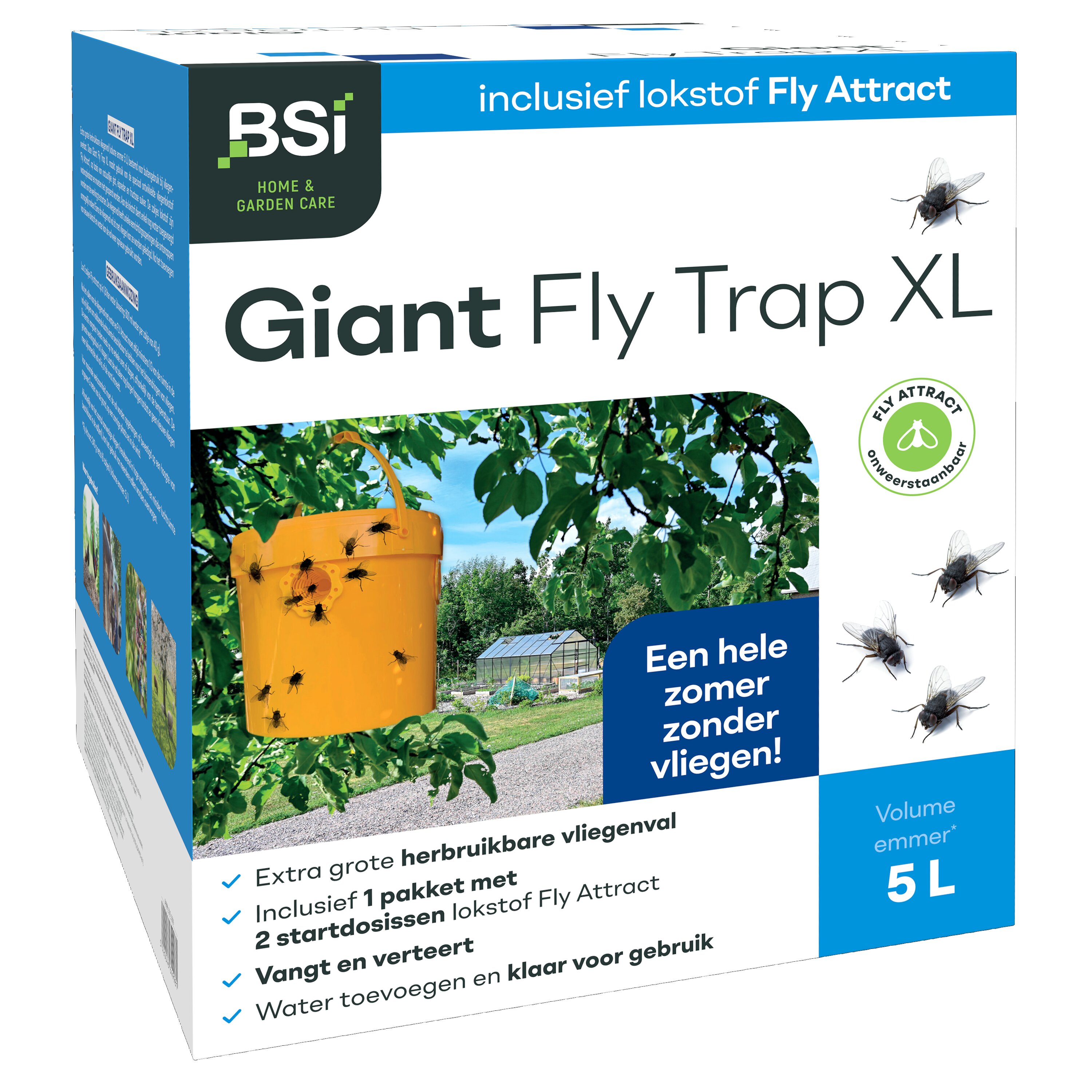 Giant Fly Trap  5 l + Fly Attract 6 x 40 g image