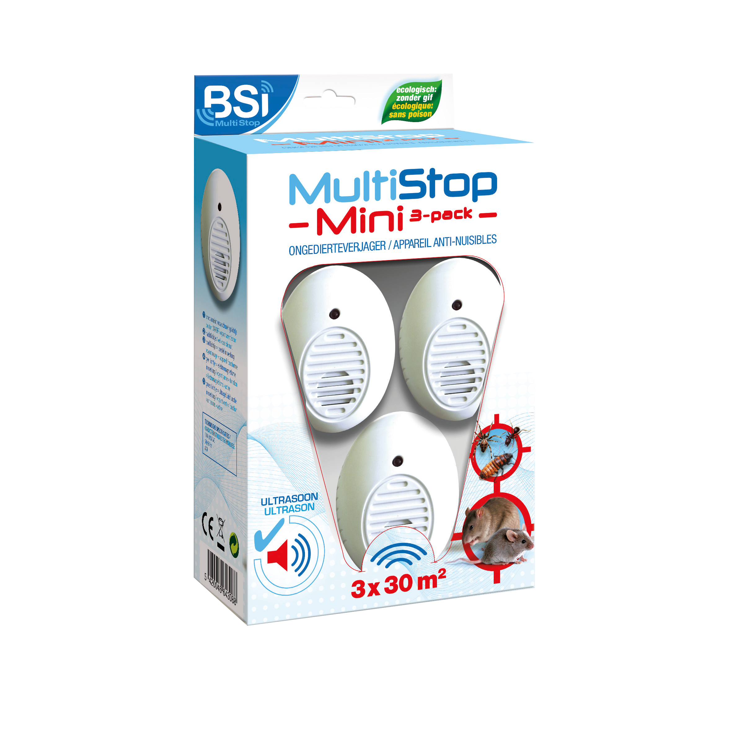 MultiStop Mini - Appareil à ultrasons anti-nuisible - BSI